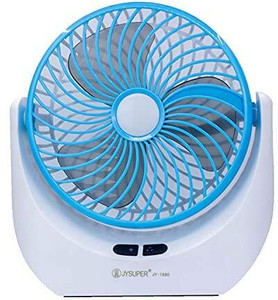 Lalson's High-Speed 4000mAh Rechargeable Table Fan with LED Light, Portable Fan, USB Fan, USB Battery Powered Quiet Personal Fan, 3-Speed For Home, Office, Kitchen USB Fan