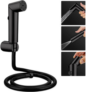 Spazio SmartBuy ABS Health Faucet With SS-304 Grade 1 Meter Flexible Black Tube Health  Faucet