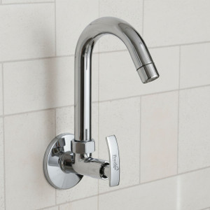 Prestige Passion (Sink Cock) Brass Tap For Bathroom/Kitchen Faucet� � (Silver) Pillar Tap Faucet