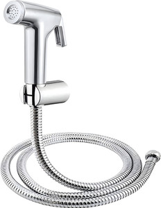 Kyari - ABS Conti Health Faucet Bidget Spray gun Complete set with Tube and Holder AH8 - For Toilet / Bathroom / garden Health  Faucet