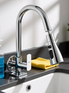 10x by 10X Rotatable Kitchen Sink Tap ER-889223 3 Flow Mode Sink Tap Faucet
