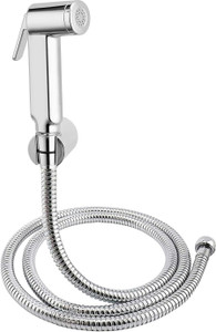 KURIC ABS Health Faucet with SS-304 Grade 1 Meter Flexible Hose Pipe and Wall Hook Chrome Finish, Sink Sprayer, Jet Spray for Toilet, Wash Bidet Jet Spray Health  Faucet