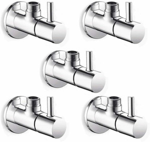 फ्लॉयड Angle Cock Flora Brass Chrome Plated (Pack of 5) एंगल कॉक नल