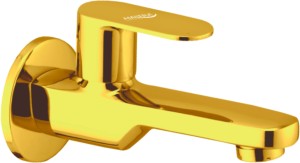 AMATRA Luxury Series Golden finish Extended Brass Long Body Tap For Bathroom and Kitchen Bib Tap Faucet