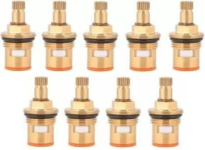fastgear by Fastgear Brass Cartridge/Half Turn Disc Face for Bathroom/Home Fitting Taps(9pcs) Suitable for Hot and Cold Quarter Turn Faucet/Valve/Taps of Bathroom/Kitchen Cartridge Faucet