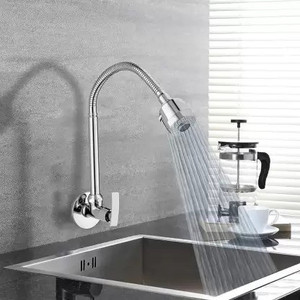 Spazio Brass Pulse Kitchen Spout Flexible Sink with Spout Rain Spray and Flange Spout PULSE SINK COCK Pillar Tap Faucet