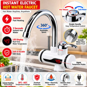 Ayan ayat hub HH-3000LED Wall Mounted Basin Mixer Faucet - Image 1