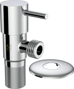 RN ANGLE VALVE TURBO_4001_1/2" Bathroom, Kitchen Sink, Geyser & Washbasin | Angle Cock Chrome Finish_RNAV4001TU Angle Valve Faucet