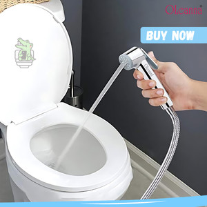 Oleanna OBFHF2308 Prime ABS Health Faucet with SS-304 Grade 1 Meter Flexible Hose Pipe /Wall Hook Health Faucet