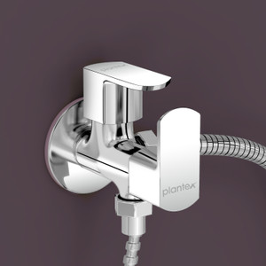 Plantex Twin Elbow Valve Faucet 2in1 Angle Cock/2 Way Angle Valve for Bathroom with Tap Angle Cock Faucet