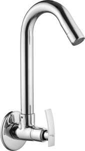 AMATRA SOFT Brass Sink Cock For Bathroom and Kitchen Chrome Finish Pillar Tap Faucet