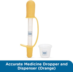 MeeMee Accurate Medicine Dropper and Dispenser(Orange)  - Plastic