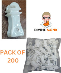 divine Monk insulator white heavy material pack of 200 pcs Polypropylene Fence Post