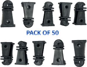 TREDWERE solar fencing insulator|zatka machine insulator for fence pack of 50 Polypropylene Fence Post
