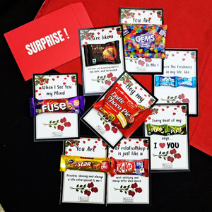 OddClick combo chocolate gift box valentine gift for boyfriend girlfriend wife husband Paper Gift Box