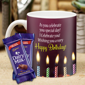 Midiron Birthday Mug Gift | Birthday Gift Combo For Wife/Husband|Chocolate Box Ceramic Gift Box