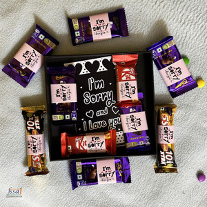 OddClick I am sorry gifts chocolate for girlfriend wife boyfriend husband Paper Gift Box