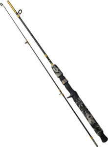 ezzy 7 feet Carp Baitcasting Rod 2-piece Detachable Solid fiber Phantomcaster210 Black Fishing Rod