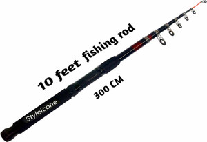 Styleicone 10 feet High Quality fishing rod red73999 ROD 3.0M -DM654 Red Fishing Rod
