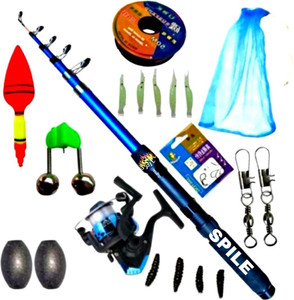 SPILE 7 ft Blue Fishing Rod Combo Pack of 210 - Image 2