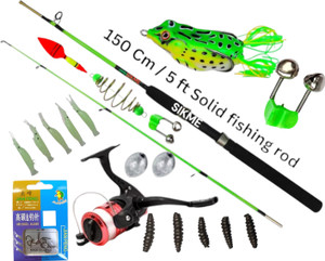 Sikme "Ultimate Angler's Arsenal The 7ft Fishing Rod and Reel Combo Kit Green Fishing Rod