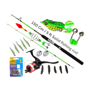 Sikme "Ultimate Angler's Arsenal The 7ft Fishing Rod and Reel Combo Kit Green Fishing Rod