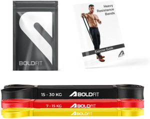 BOLDFIT Heavy Resistance Band Set For Exercise Stretching Resistance Tube For Men Women Resistance Band