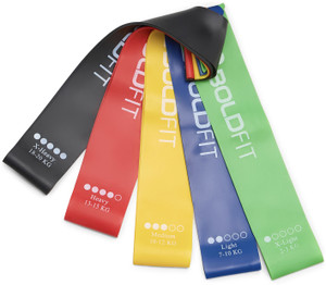 BOLDFIT Resistance Bands Mini Loop Perfect for Toning & Home Workout.(Carry Bag Included) Resistance Band