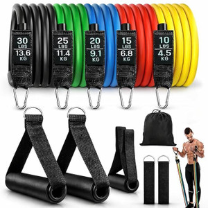 alyv 11-in-1 Resistance Band Set Pack of 11 - Image 6