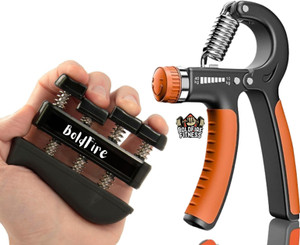 BoldFire Grip Strengther Trainer Kit (Pack of 2), Forearm Strengthener, Hand Squeezer Hand Grip/Fitness Grip