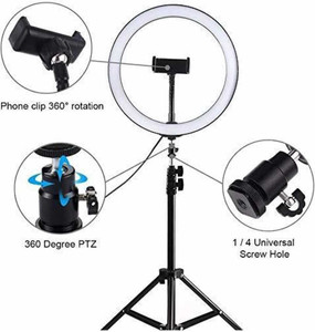 SUNWARE Ring Light 10" With 7 Feet Stand For Photography, Video Shoot, You tube Flash