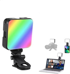 Worricow LED Light for Laptop & Camera | Rechargeable Adjustable Clip Light Flash