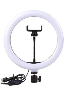 INVICTO 10" Portable LED Ring Light for Youtube Photo-Shoot Video Shoot Makeup Vlogging Ring Flash