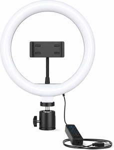 Bestor 12 Inch LED Ring Light for Video Recording, Selfie, Makeup with Phone Holder Ring Flash