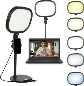 Kreo Slab Fill Light Video Light with Stand and Adjustable Temperature and Brightness Ring Flash