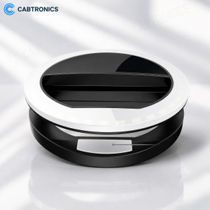 CABTRONICS Selfie Light for Mobile, Rechargeable Clip On Ring Light Ring Flash