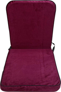 KAWACHI Portable Relaxing Buddha Folding Back Support Yoga Meditation Chair Maroon Floor Chair, Meditation Chair, Yoga Chair, Reading Chair