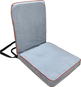 KAWACHI Portable Relaxing Buddha Folding Back Support Yoga Meditation Chair Grey Floor Chair, Meditation Chair, Yoga Chair, Reading Chair
