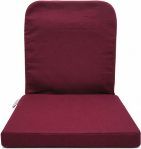 KAWACHI Portable Relaxing Buddha Folding Back Support Yoga Meditation Chair Maroon Floor Chair, Meditation Chair, Yoga Chair, Reading Chair