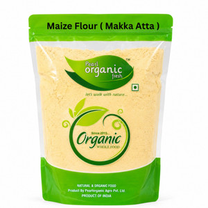 Pearl Organic Fresh Premium Makka Atta Makki Atta Maize Flour Makki Roti Flour Freshly Packed