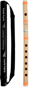 Nextromart Musical Regular B Tune 6 Hole Bamboo Flute Size 14 Inch Bansuri with Bag Cover (English Note) Bamboo Flute