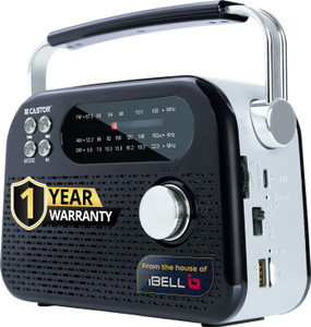 CASTOR FM820BT Portable Radio with FM & Bluetooth Speaker, USB MP3 Player, Rechargeable FM Radio