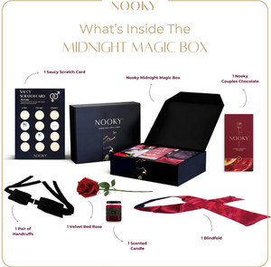 Nooky Midnight Magic chocolate Gift Box for couples 6 items in the box for men & women Combo