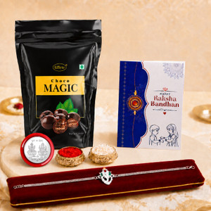 Effete Rakhi Gift Combo for Brother with Choco Magic(45gm)|Rakhi Set|Y22K1_A25_SP Assorted Gift Box