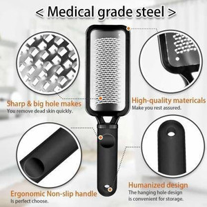 SKINPLUS Metal Microplane Colossal Pedicure Rasp Foot File