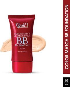 Glam21 Color Match BB Foundation SPF15 Dual Purpose Foundation & Sunscreen| Non-greasy Foundation