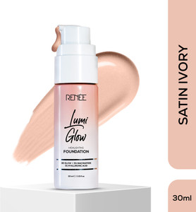 Renee Lumi Glow Liquid Foundation, Lightweight, Dewy 3D Glow, Medium Coverage - 30 ml Foundation