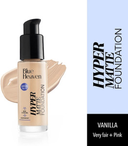 BLUE HEAVEN Hypermatte Foundation- 101 Vanilla Very Fair + Pink, 30 ml Foundation