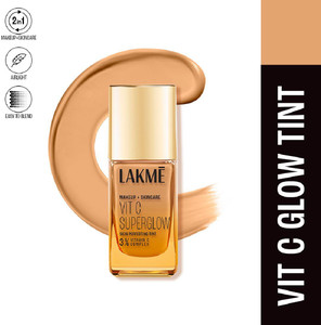 Lakmé Makeup+Skincare VitC Superglow Skin Perfecting Tint Neutral medium N220 Foundation