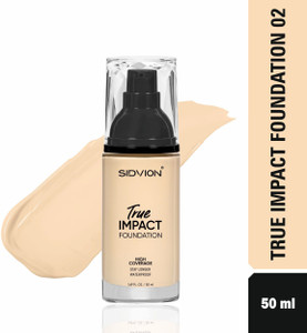 SIDVION High Coverage Liquid Foundation | Blemish Free | Blendable Makeup  Foundation